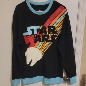 Star Wars Retro Black Sweatshirt with Blue Trim